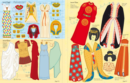 Usborne - Sticker Dolly Dressing - Fashion Long Ago