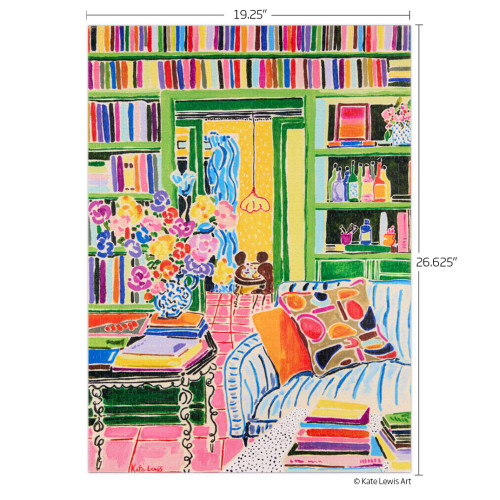 WerkShoppe 1000pc – Books & Bouquet Puzzle