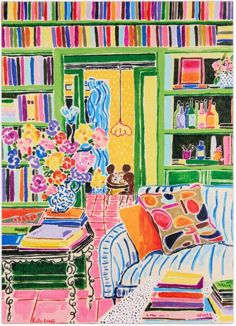 WerkShoppe 1000pc – Books & Bouquet Puzzle