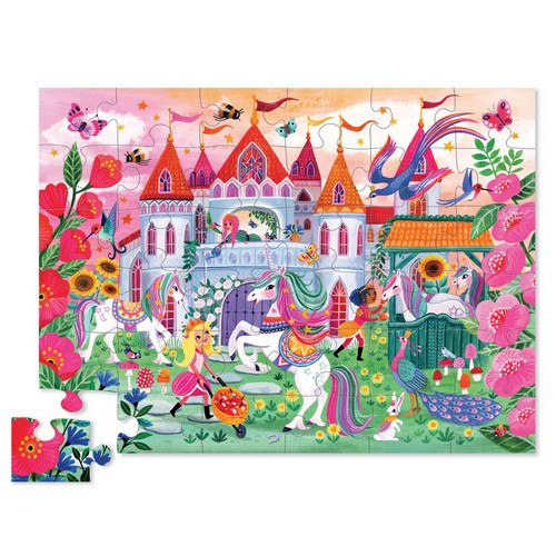 Crocodile Creek - Classic Floor Puzzle 36 pc - Unicorn Castle