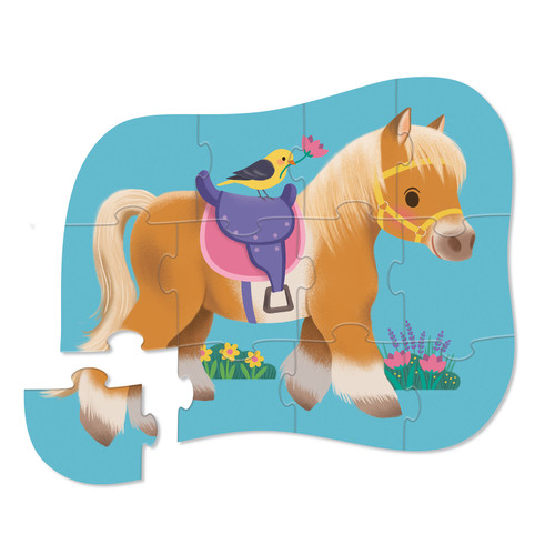 Crocodile Creek - 12 piece Mini- Pretty Pony Puzzle