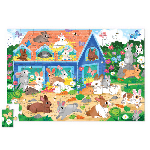 Crocodile Creek 50pc - Bunny House Puzzle