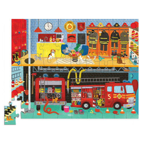 Crocodile Creek 50pc - Fire Station Puzzle