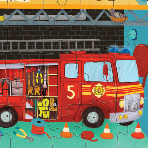 Crocodile Creek 50pc - Fire Station Puzzle