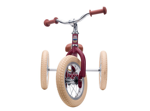 Trybike - Red Vintage with Cream Tyres and Chrome (3 wheel)