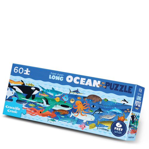 Crocodile Creek 60pc - Super Duper Long Ocean Puzzle
