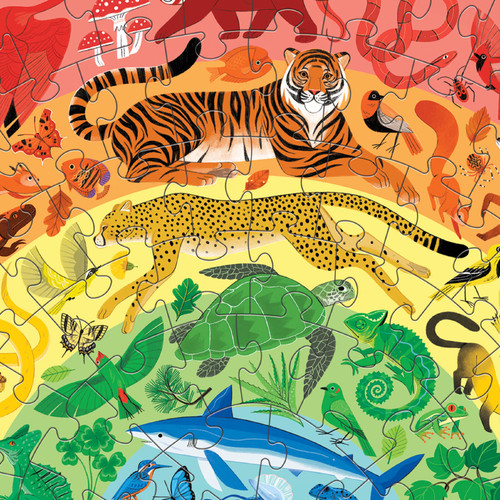 Crocodile Creek 100pc Rainbow Animals Puzzle