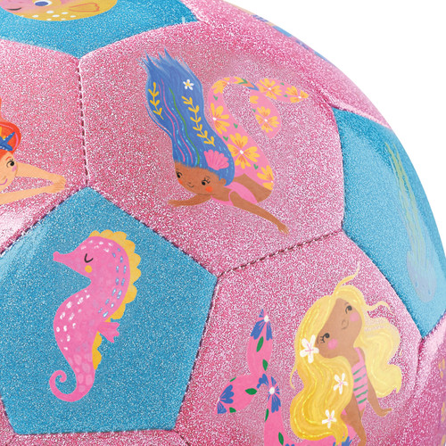 Crocodile Creek - Glitter Soccer Ball - Mermaid Friends (Size 3)