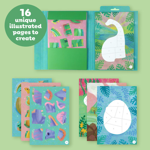 Tiger Tribe - Sticker by Numbers - Dinosaurs