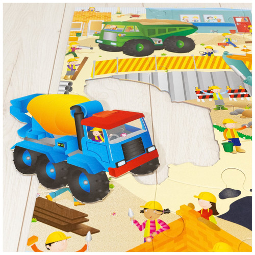 Galt - Construction Site Giant Floor Puzzle- 30pcs
