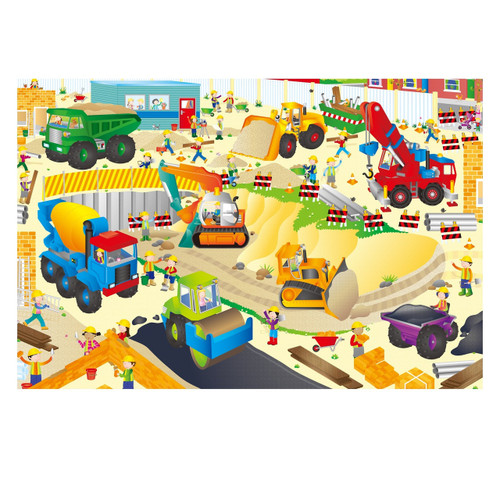 Galt - Construction Site Giant Floor Puzzle- 30pcs