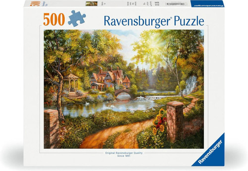 Ravensburger 500pc - Cottage by the River Puzzle
