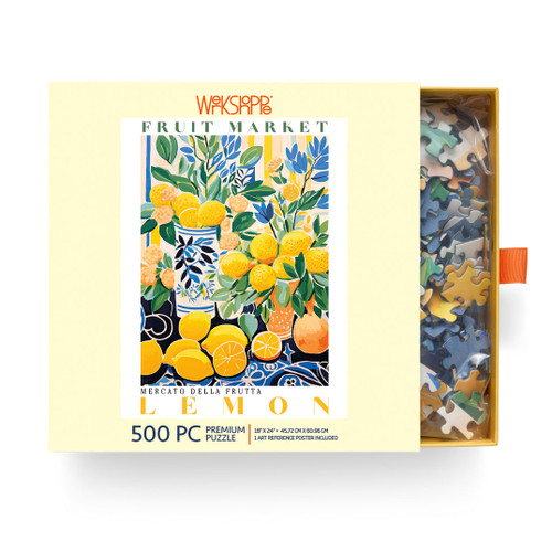 WerkShoppe 500pc – Lemon Fruit Market Puzzle