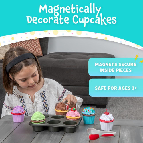 Popular Playthings - Magnetic Bake & Play Cupcake Set