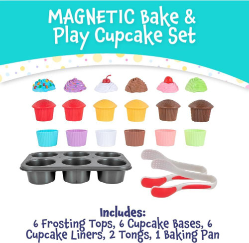 Popular Playthings - Magnetic Bake & Play Cupcake Set
