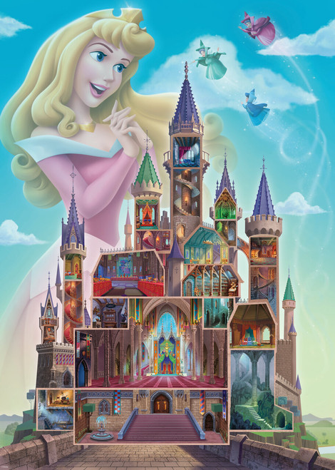 Ravensburger 1000pc - Disney Castles - Aurora Puzzle