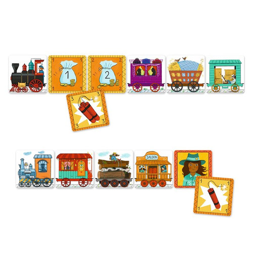 Djeco - Golden Train Memory Card Game