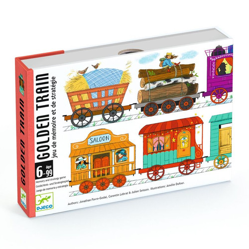 Djeco - Golden Train Memory Card Game