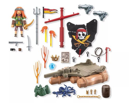 Playmobil Pirates - Pirate  Raft with Treasure 71794