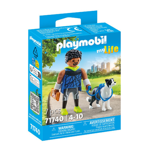 Playmobil - My Life -  Jogger with Border Collie 71740