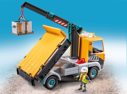 Playmobil - Action Heroes - Construction Truck with Crane 71750