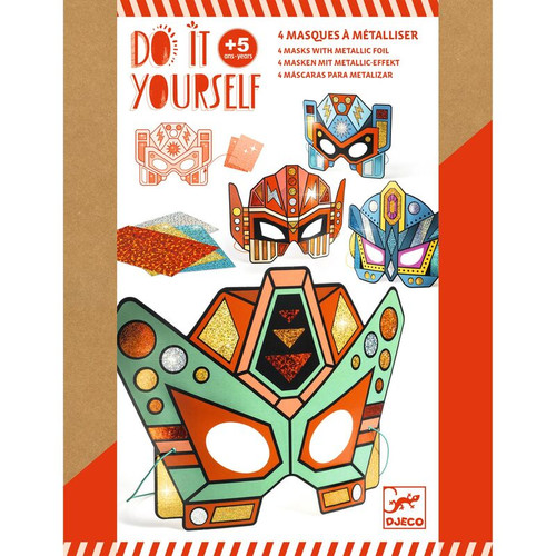 Djeco - Do It Yourself - Super Robots Metallic Foil Masks