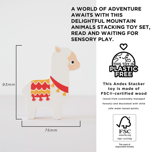 Le Toy Van - Andes Stacking Animals & Bag
