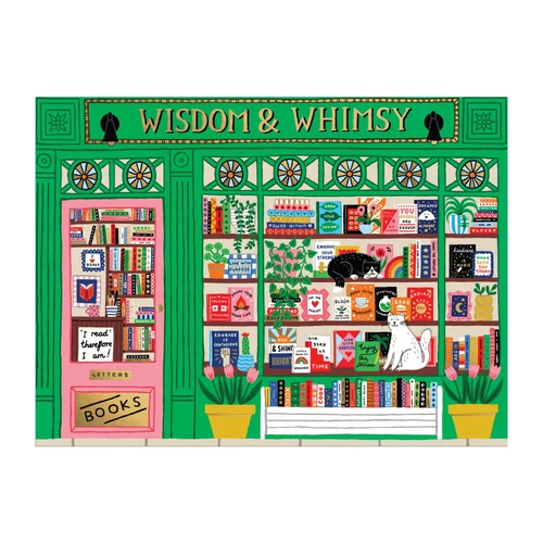 Galison 1000pc - Wisdom and Whimsy Bookshop Foil Puzzle