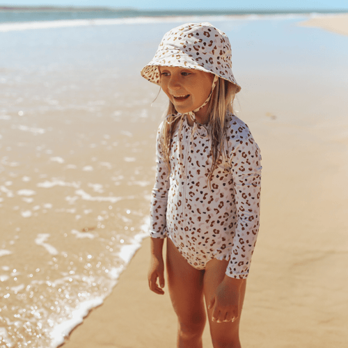 Swim Essentials - UV Sun hat - Khaki Leopard