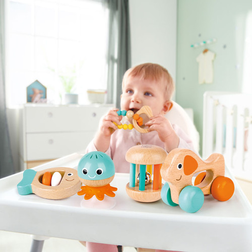 Hape - Wooden Multi-Stage Sensory Gift Set