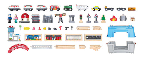 Hape Rail - Super Cityscape Transport Bucket Set