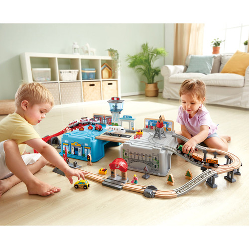 Hape Rail - Super Cityscape Transport Bucket Set