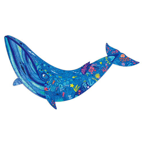 Hape - 200pc Humpback Whale Shimmer Floor Puzzle