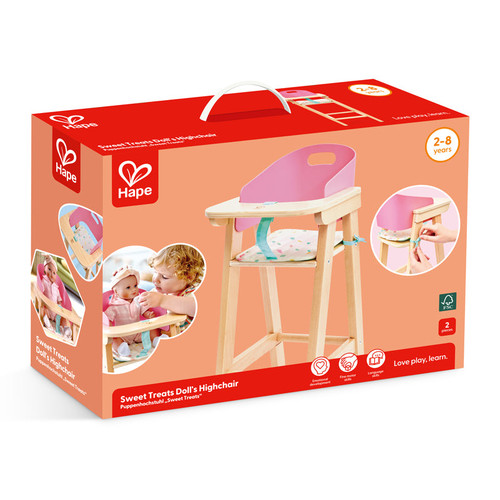 Hape - Sweet Treats Doll's Highchair