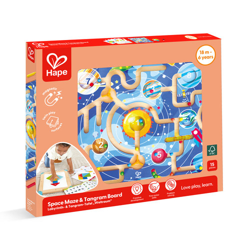 Hape - Space Maze & Tangram Board