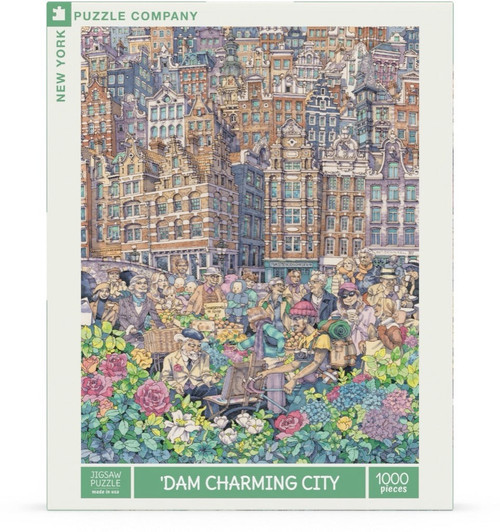 New York Puzzle Company 1000pc - 'Dam Charming City Puzzle