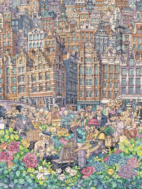 New York Puzzle Company 1000pc - 'Dam Charming City Puzzle