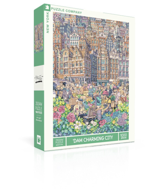 New York Puzzle Company 1000pc - 'Dam Charming City Puzzle