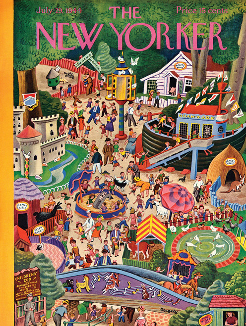 New York Puzzle Company 1000pc - Day at the Zoo Puzzle