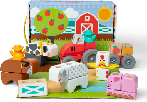 Melissa & Doug - Blockables™ Farm Play Set