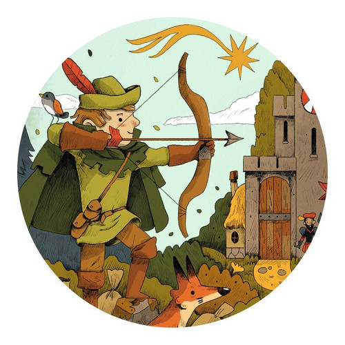 Djeco - Robin Hood Silhouette Puzzle - 36pc