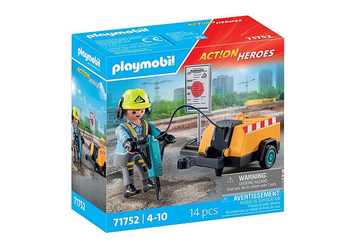 Playmobil - Action Heroes - Construction Worker 71752