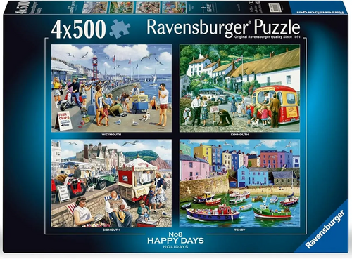 Ravensburger 4 x 500pc - Happy Days No 8 Holiday Puzzle