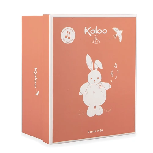 Kaloo - Signature Plume Musical Rabbit Burgundy 17cm