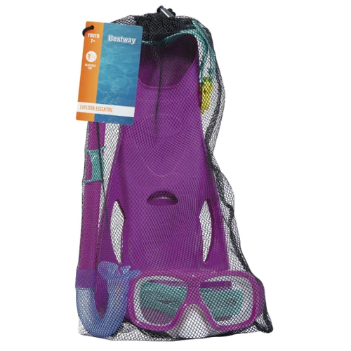 Kids snorkel kit with fins mask snorkel Bestway Explora Essential