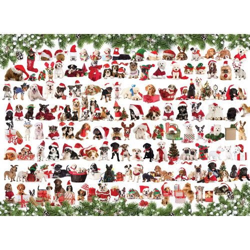 Eurographics 1000pc - Holiday Dogs Puzzle