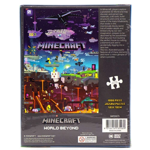 Minecraft 1000pc - World Beyond Puzzle *Minor Box Damage*