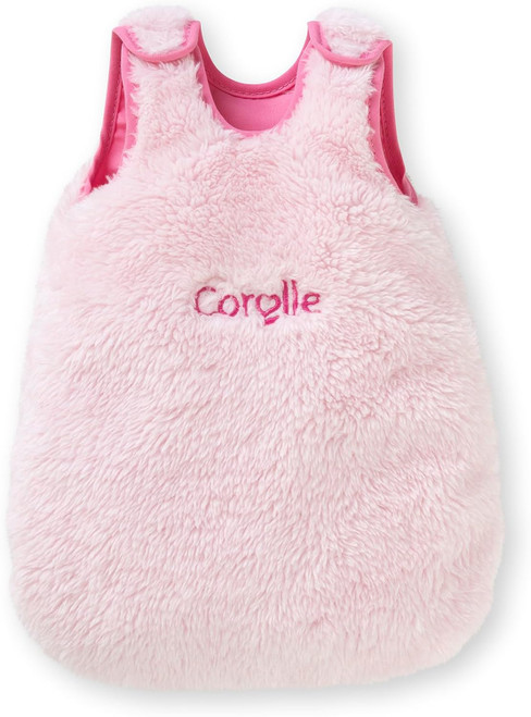 Pink plush sleeping bag accessory for 30cm Mon Premier Corolle baby dolls