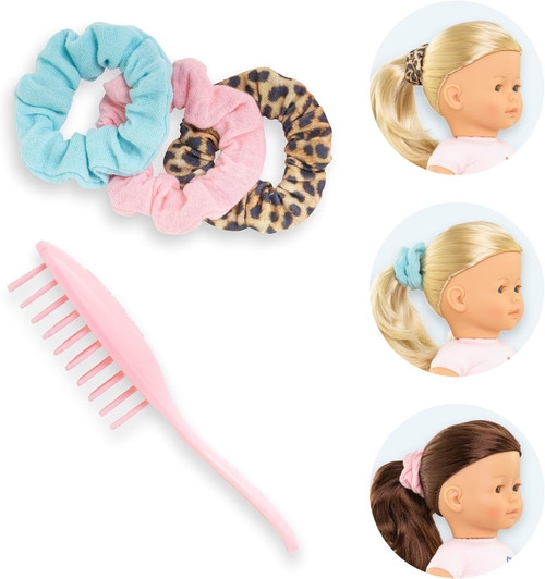 Corolle - Hair Brush and 3 Scrunchies Set for Ma Corolle 36cm Dolls
