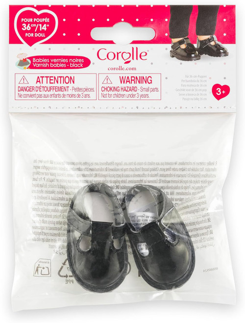 Corolle - Black Varnished Shoes for Ma Corolle 36cm Dolls